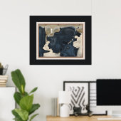 Abstrakte Kunst - Frau Poster (Heimbüro)