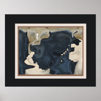 Abstrakte Kunst - Frau Poster