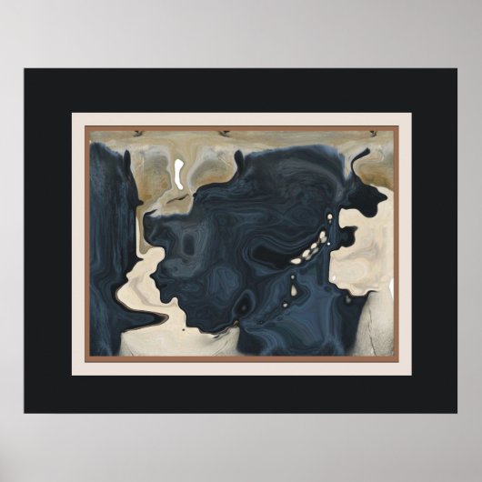 Abstrakte Kunst - Frau Poster (Vorne)