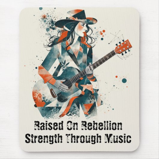 Abstrakte Kunst Frauen Mousepad (Vorne)