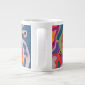 abstrakte Kunst "Fred the Cosmic Worm" Jumbo-Tasse (Rückseite)
