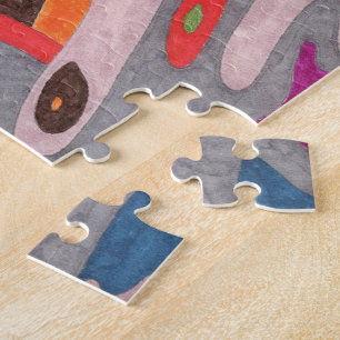 abstrakte Kunst "Fred the Cosmic Worm" Puzzle