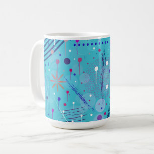 Abstrakte Kunst: Funken am Himmel Kaffeetasse