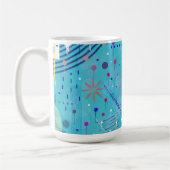 Abstrakte Kunst: Funken am Himmel Kaffeetasse (Links)