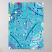 Abstrakte Kunst: Funken am Himmel Poster (Vorne)