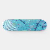 Abstrakte Kunst: Funken am Himmel Skateboard (Horizontal)
