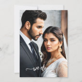 Abstrakte Kunst für immer nach Hochzeiten Foto Einladung (Vorderseite)