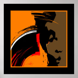 Abstrakte Kunst für junge Frauen Poster