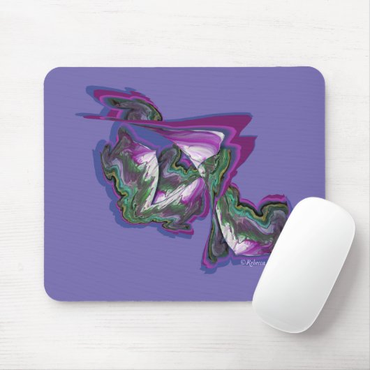 Abstrakte Kunst - gemischte Medien Mousepad (Mit Mouse)