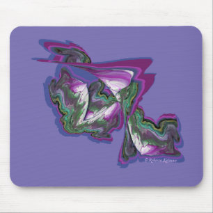 Abstrakte Kunst - gemischte Medien Mousepad