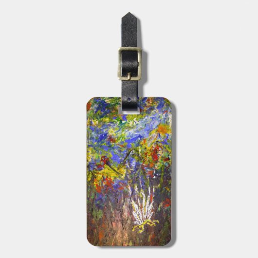 Abstrakte Kunst Gepäckanhänger (Vorderseite vertikal)