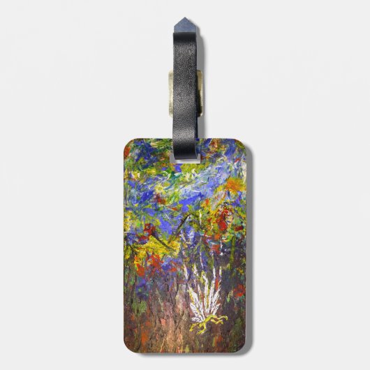 Abstrakte Kunst Gepäckanhänger (Rückseite vertikal)