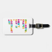 Abstrakte Kunst Gepäckanhänger (Vorderseite horizontal)