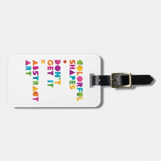 Abstrakte Kunst Gepäckanhänger (Vorderseite horizontal)