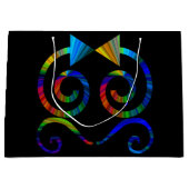 Abstrakte Kunst-Geschenk-Tasche Große Geschenktüte (Vorderseite)