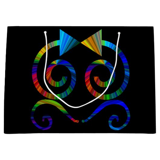 Abstrakte Kunst-Geschenk-Tasche Große Geschenktüte (Vorderseite)