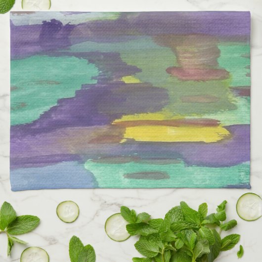 Abstrakte Kunst  Geschirrtuch (Gefaltet)