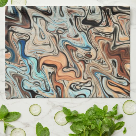 Abstrakte Kunst Geschirrtuch (Gefaltet)