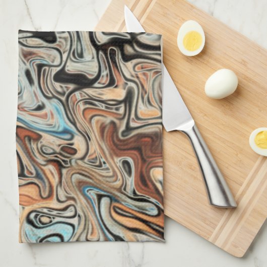 Abstrakte Kunst Geschirrtuch (Viertel Falte)