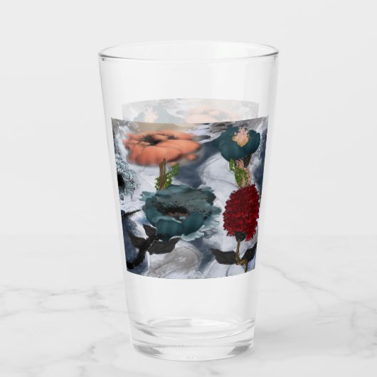 Abstrakte Kunst Glas (Rückseite)