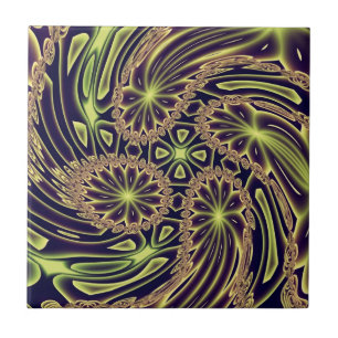 Abstrakte Kunst Glücklicher Tanz Fliese