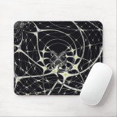 Abstrakte Kunst Goldenes Spinnennetz Mousepad (Mit Mouse)
