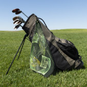 Abstrakte Kunst Golfhandtuch (Gras)