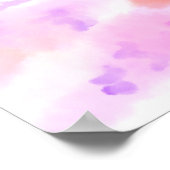 Abstrakte Kunst Göttliche Weiblichkeit Lila Orange Poster (Ecke)