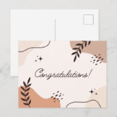 Abstrakte Kunst Gratulationen Postkarte (Vorne/Hinten)