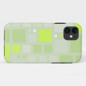 Abstrakte Kunst | Grüne graue Quadrate 2 Case-Mate iPhone Hülle (Rückseite (Horizontal))