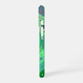Abstrakte Kunst: Grüne Kiwi-Frucht iPhone 16 Hülle (Linke Seite)