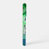 Abstrakte Kunst: Grüne Kiwi-Frucht iPhone 16 Hülle (Rechte Seite)