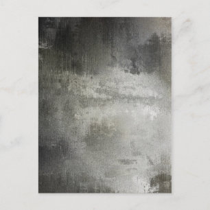 abstrakte Kunst Grunge schwarz und weiß texturiert Postkarte