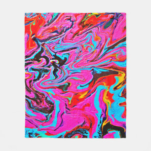 Abstrakte Kunst, Hintergrund, Handmalerei, Fluide Fleecedecke