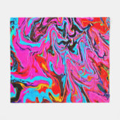 Abstrakte Kunst, Hintergrund, Handmalerei, Fluide Fleecedecke (Vorderseite (Horizontal))