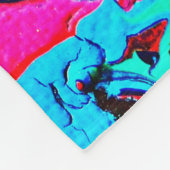 Abstrakte Kunst, Hintergrund, Handmalerei, Fluide Fleecedecke (Ecke)