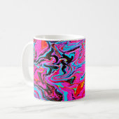  Abstrakte Kunst, Hintergrund, Handmalerei, Flüssi Kaffeetasse (Vorderseite Links)