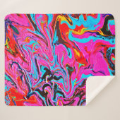 Abstrakte Kunst, Hintergrund, Handmalerei, Flüssi Sherpadecke (Vorderseite (Horizontal))