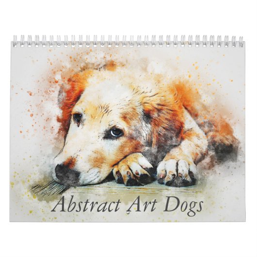 Abstrakte Kunst Hunde Kalender (Titelbild)