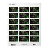 Abstrakte Kunst im Auge Adressaufkleber (Vorne)