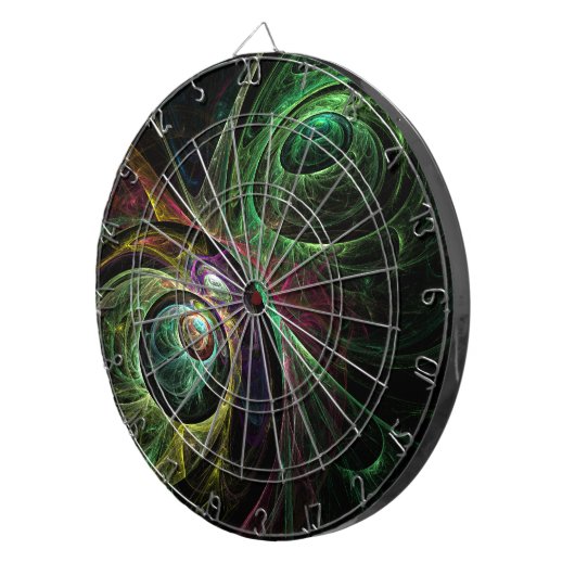 Abstrakte Kunst im Auge Dartscheibe (Vorderseite rechts)