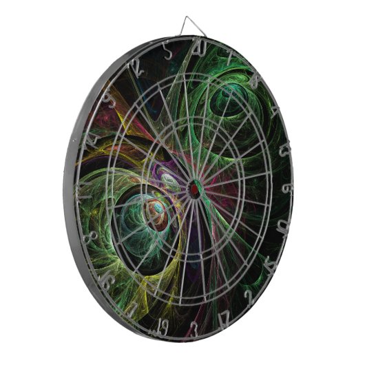 Abstrakte Kunst im Auge Dartscheibe (Vorderseite Links)