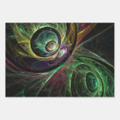 Abstrakte Kunst im Auge Geschenkpapier Set (Vorderseite 3)