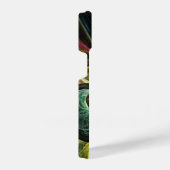 Abstrakte Kunst im Auge iPhone Hülle (Rechte Seite)