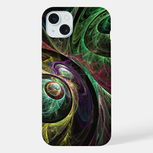 Abstrakte Kunst im Auge iPhone Hülle (Rückseite)