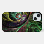 Abstrakte Kunst im Auge iPhone Hülle (Rückseite (Horizontal))