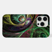 Abstrakte Kunst im Auge iPhone Hülle (Rückseite (Horizontal))