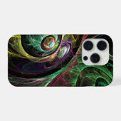 Abstrakte Kunst im Auge iPhone Hülle (Rückseite (Horizontal))