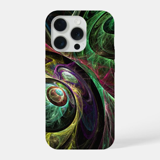 Abstrakte Kunst im Auge iPhone Hülle (Rückseite)