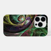 Abstrakte Kunst im Auge iPhone Hülle (Rückseite (Horizontal))